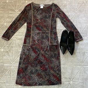 🎈Papillon Blanc Retro Print Midi Dress